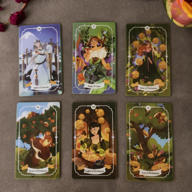 Wizard Magic Tarot，Large Size Card，12×7Series，Family Gathering Entertainment，Desktop Game，Board Game，Fortune Telling，Tarot Card