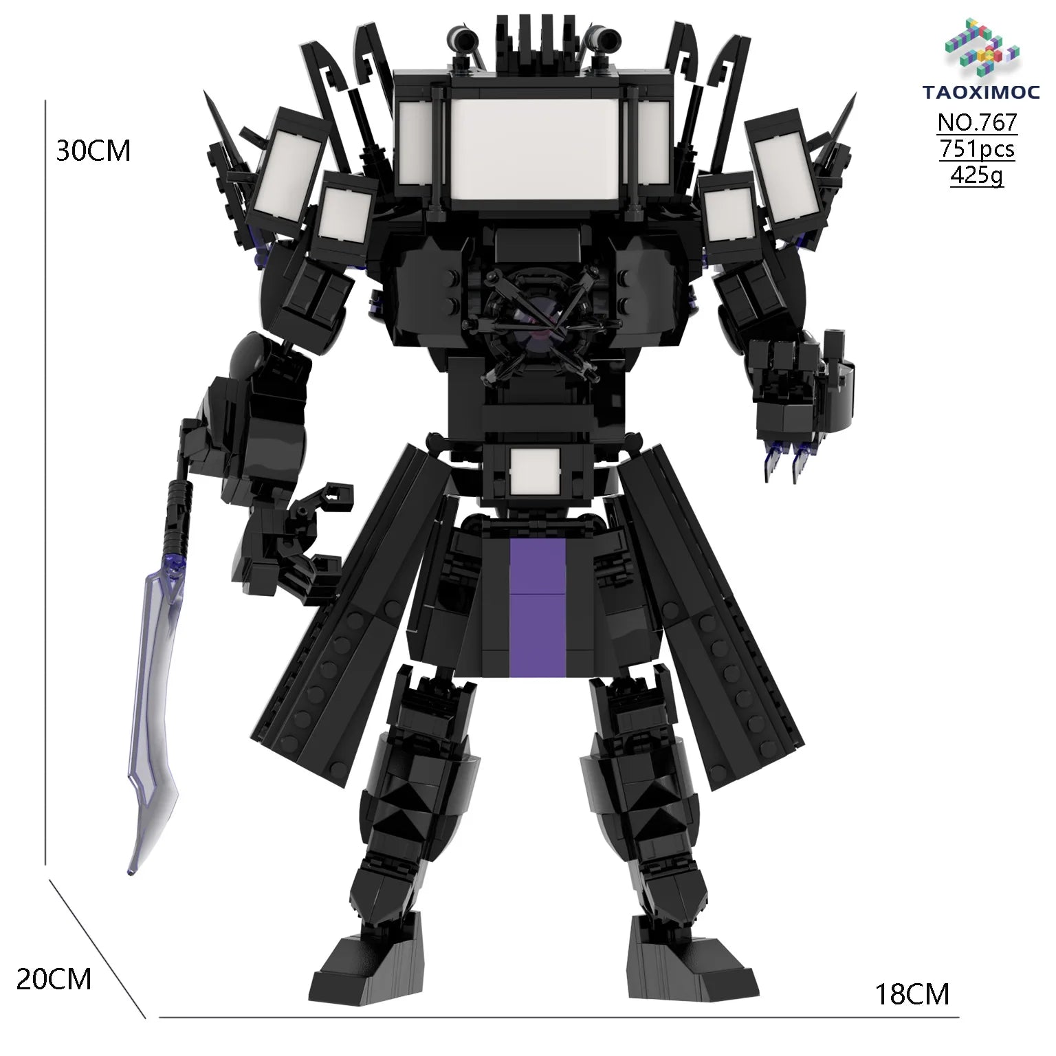 Skibidi Toilet Building Block Horror Game Speakerman Bosses Camara Titan TV Man Cartoon Doll Model Kids Halloween Birthday Gift