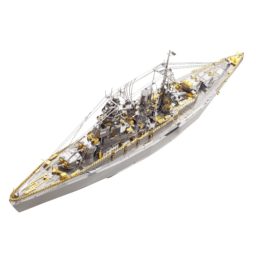 Piececool 3D Puzzles Yamato Nagato Class Battleship Model Building Kit DIY Boat Toys for Adult Brain Teaser Birthday Gifts