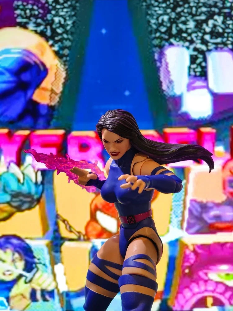 Official Marvel Legends Series Gamerverse Psylocke Vs. Thanos 2-Pack 15cm Comic Action Figure Anime Model Toys Gifts