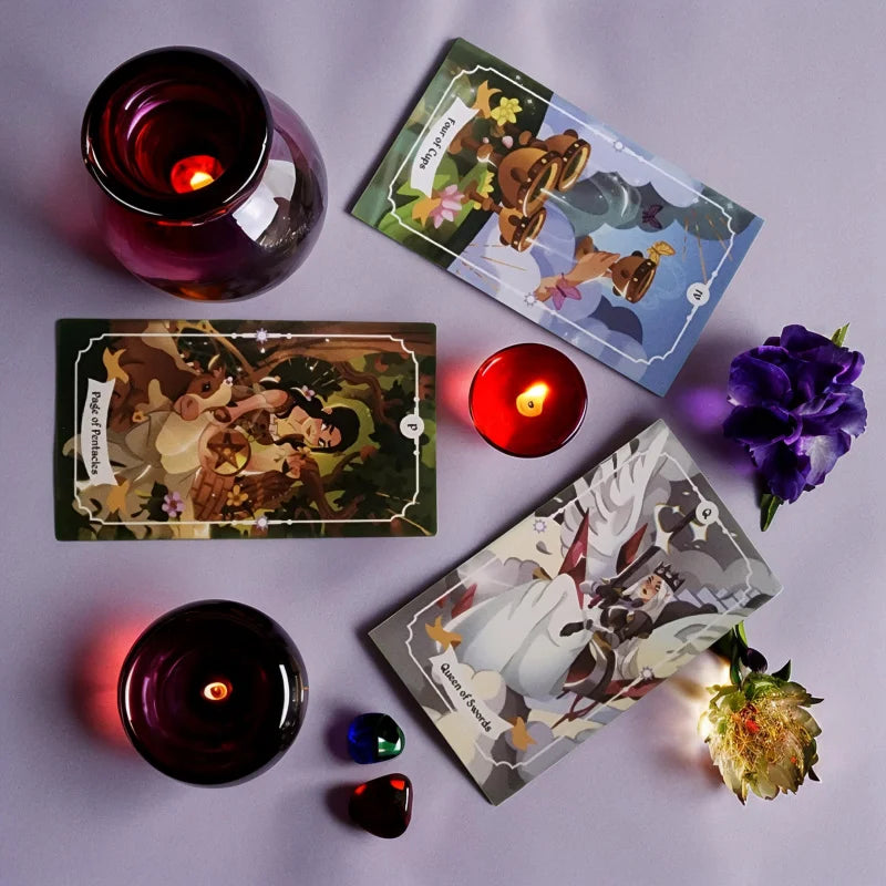 Wizard Magic Tarot，Large Size Card，12×7Series，Family Gathering Entertainment，Desktop Game，Board Game，Fortune Telling，Tarot Card