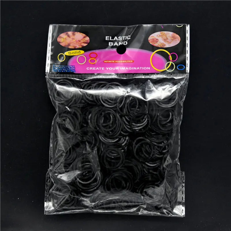 New Loom Rubber Bands Bracelet for Kids or Hair Rainbow Rubber Loom Bands Make Woven Bracelet DIY Craft Toys Christmas Gift