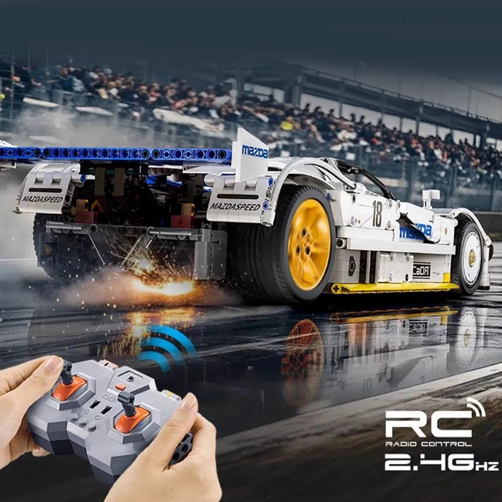 Technical MOC 787B Endurance Racing Car 1:10 Car Model Kit,1797PCS Auto Building Blocks Brick Puzzle Toys Kids Gift