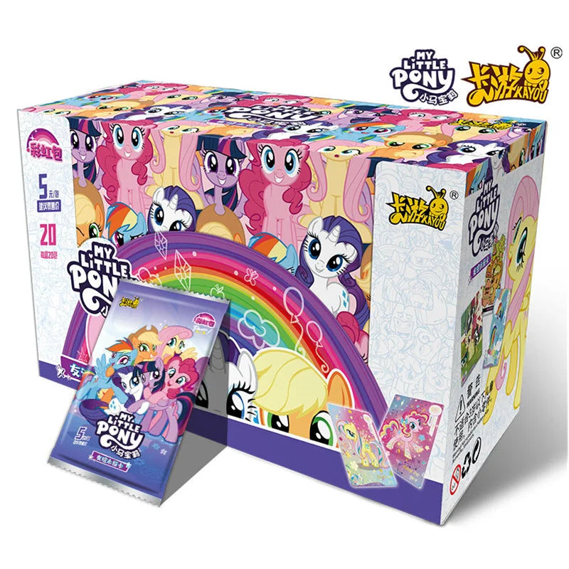 My Little Pony Trading Card Game My Little Pony Cards Box Friendship Forever Flash Card Children's Christmas Collection Gift ﻿