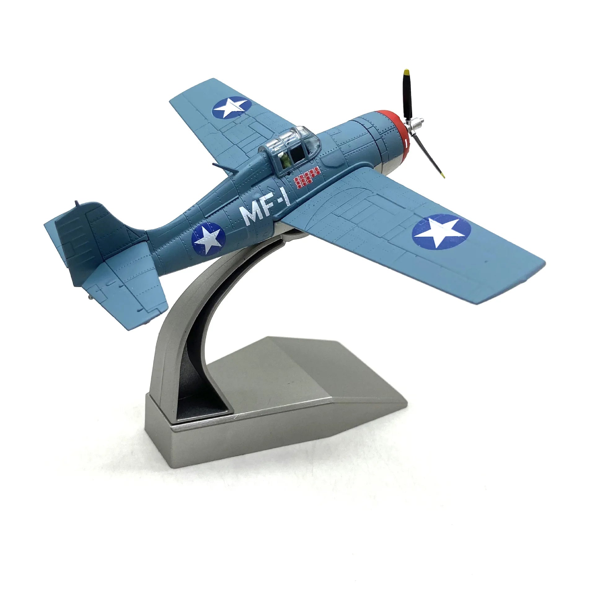 Military WW2 F4F Fighter Wildcat  1:72 Scale Model With Stand Alloy Plane Collection  Gift For Man