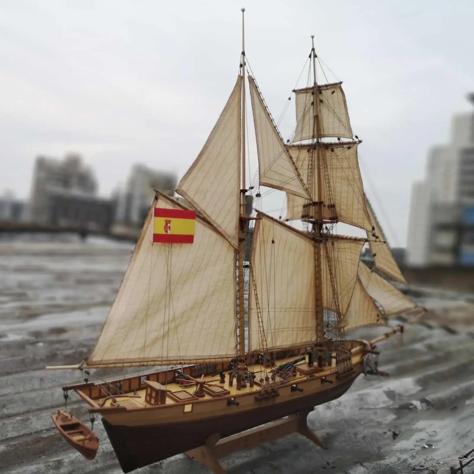 1:100 Wooden Ship Model Kits Boat Puzzle for Kids Adults Ship