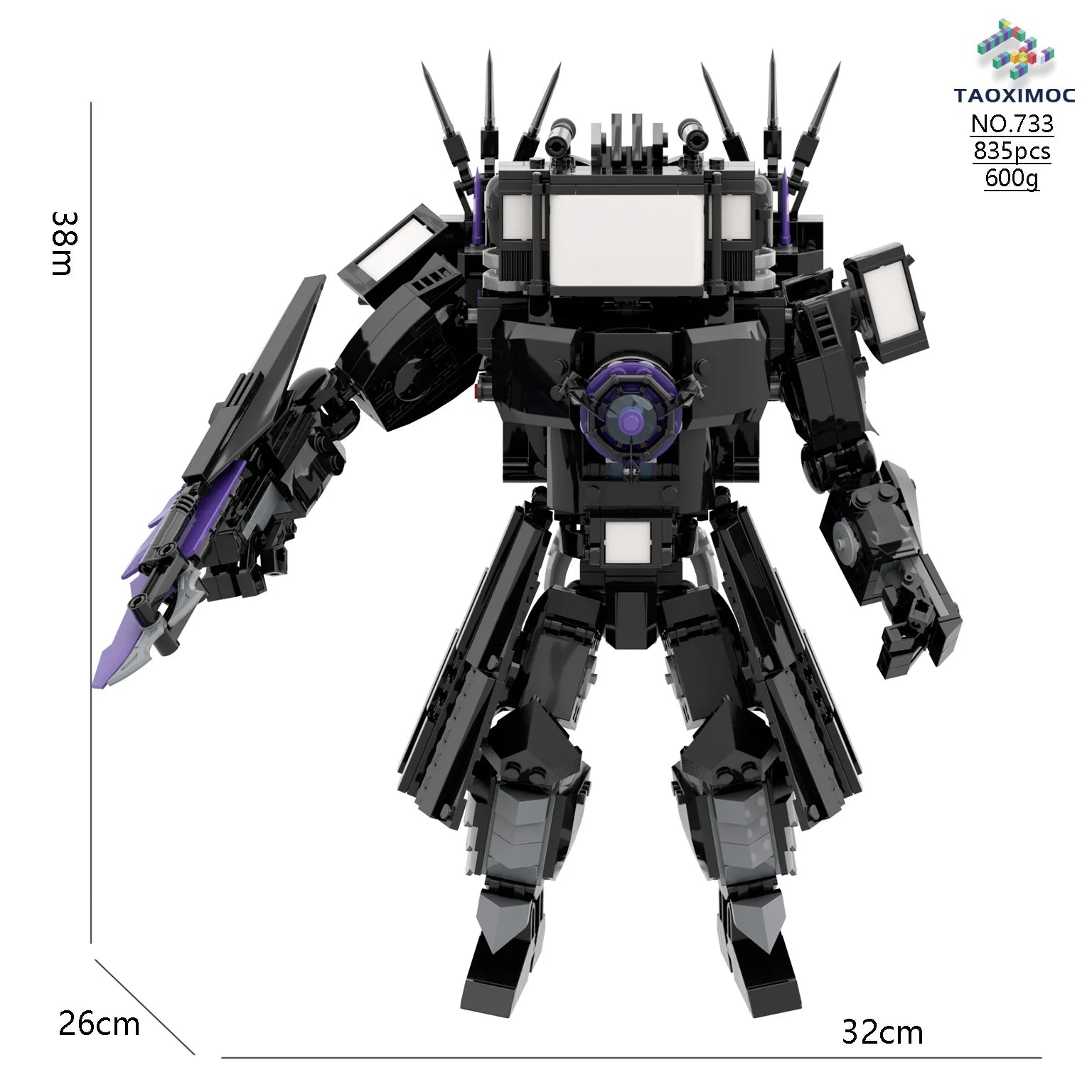 Skibidi Toilet Building Block Horror Game Speakerman Bosses Camara Titan TV Man Cartoon Doll Model Kids Halloween Birthday Gift