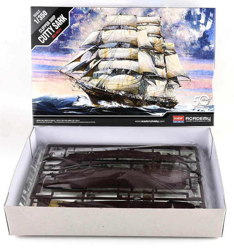 ADEMY 14110 1/350 Plastic Model Cutty Sark Sailboat Assembly Model Building Kits Best Gift For Hobby Collection