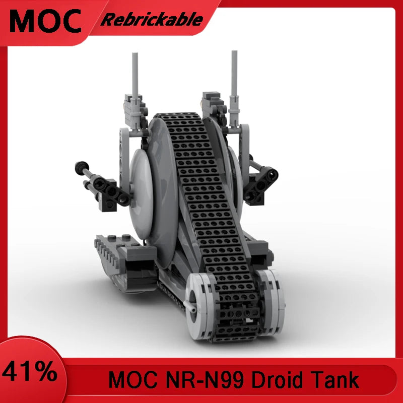 Star Battle NR-N99 Droids Tank Building Blocks, DIY Model Kit, Space Hegemony Movie Scene, Creative Toys, Gift for Kids Adults