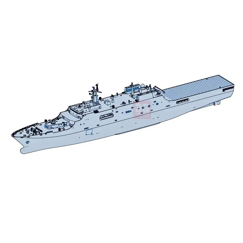 Trumpeter 06726 1/700 Scale Plastic Model Ship PLA Navy Type 071 Amphibious Transport Dock Ship Model for Adults Model Hobby DIY