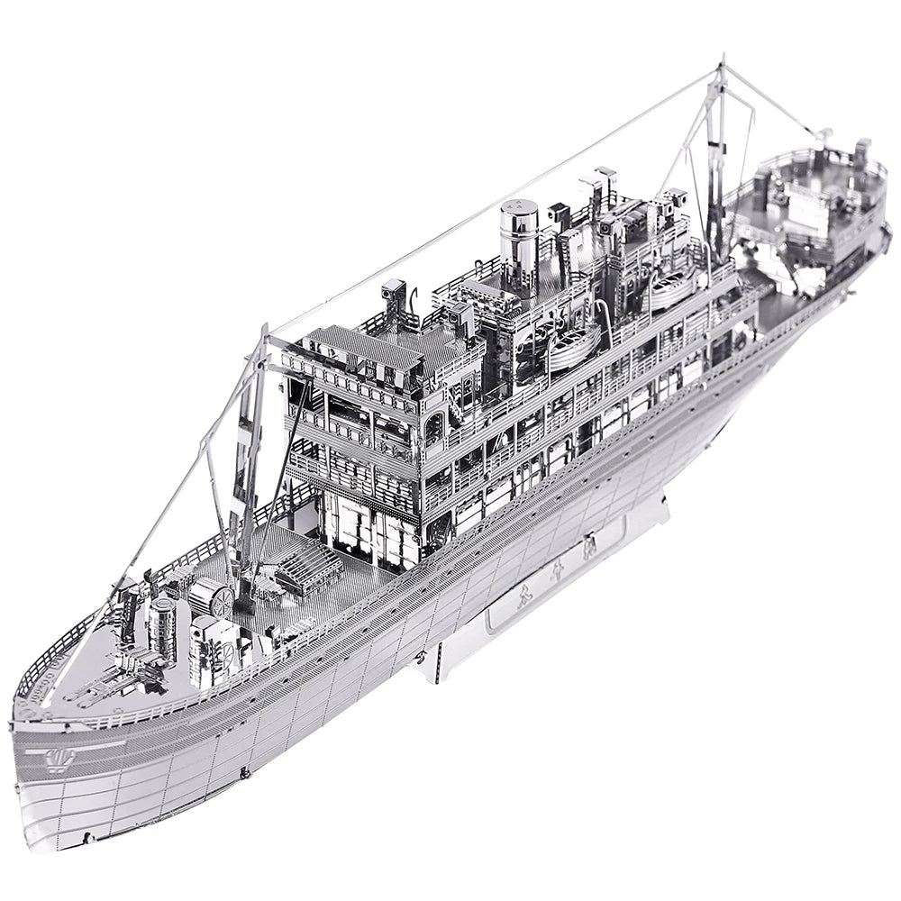 Piececool 3D Puzzles Yamato Nagato Class Battleship Model Building Kit DIY Boat Toys for Adult Brain Teaser Birthday Gifts