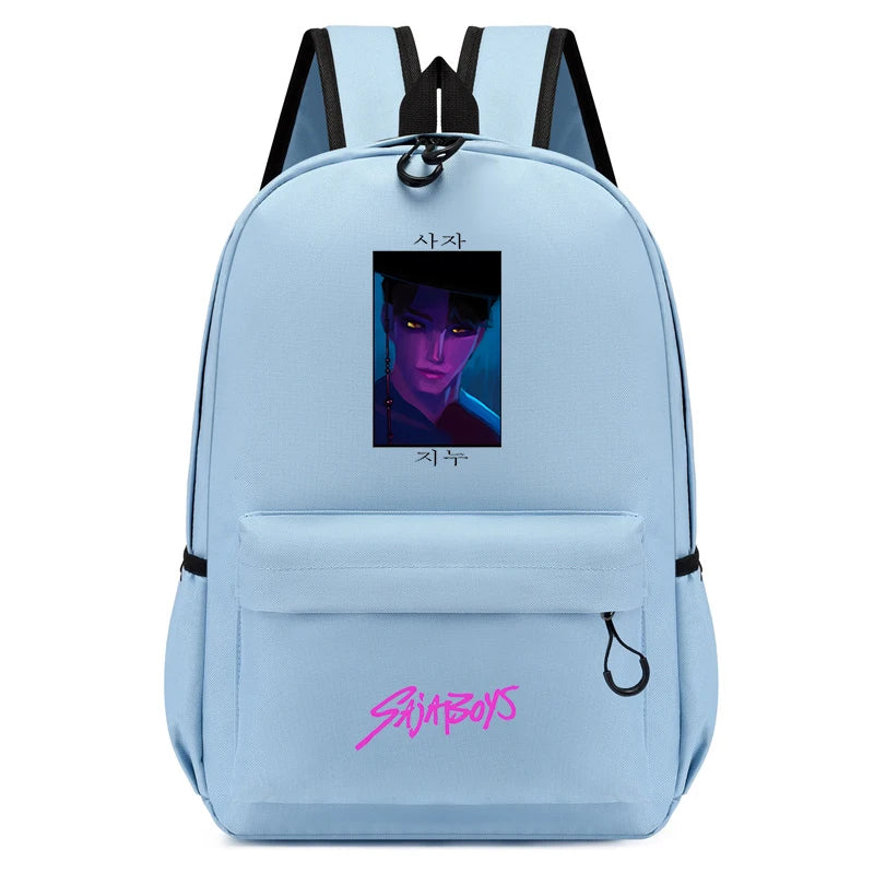 2025 New Fashion KPop Demon Hunters Backpack Back To School Boys Girls Cartoon Anime Canvas Backpacks Children's Small Schoolbag