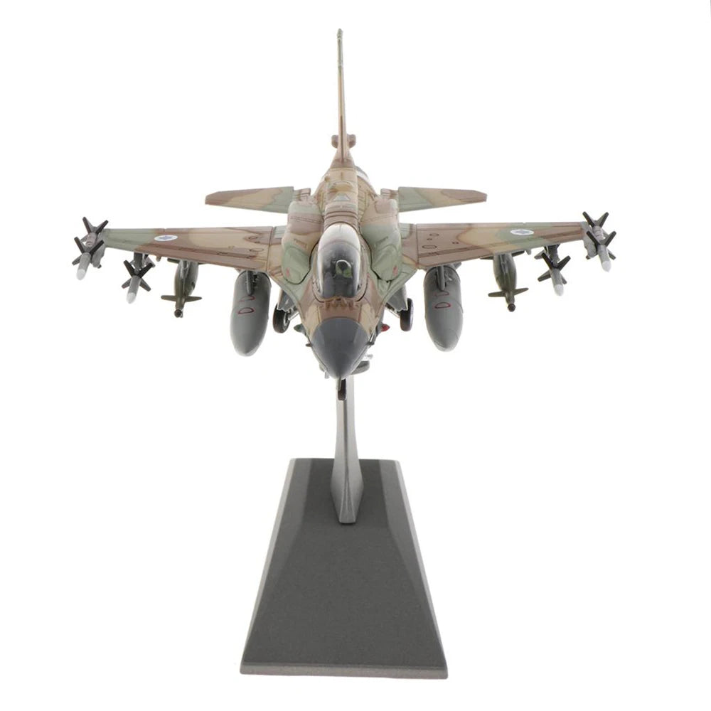 1:72 1:100 Aircraft Plane Model F-16I F16D Fighting Falcon Diecast Metal Plane w/ Stands Playset Airplane Model Fighter Aircraft