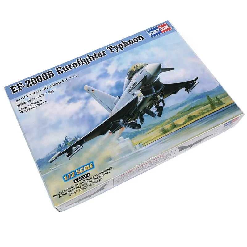 TRUMPETER 1/72 EF-2000B Eurofighter Typhoon Fighter Plastic Assembly Puzzle Model