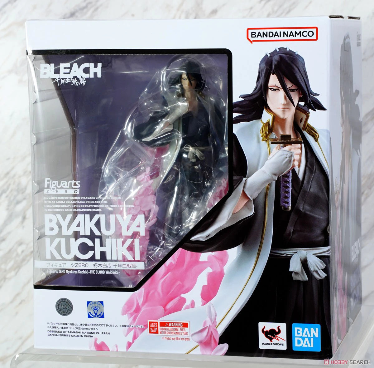 Origina Bandai Figuart Zero Bleach Kuchiki Byakuya 18.5cm Anime Figure Collectible Model Toy Gift