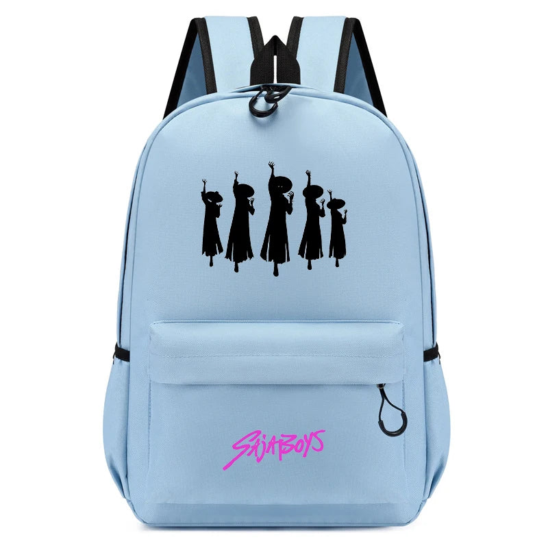 2025 New Fashion KPop Demon Hunters Backpack Back To School Boys Girls Cartoon Anime Canvas Backpacks Children's Small Schoolbag