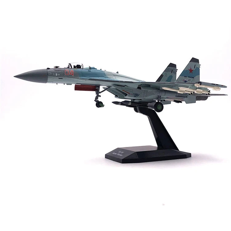 JASON TUTU 1/100 Scale Diecast Alloy Model Russian Air Force Fighter Su-35 Military Missile Bombe Collect gifts