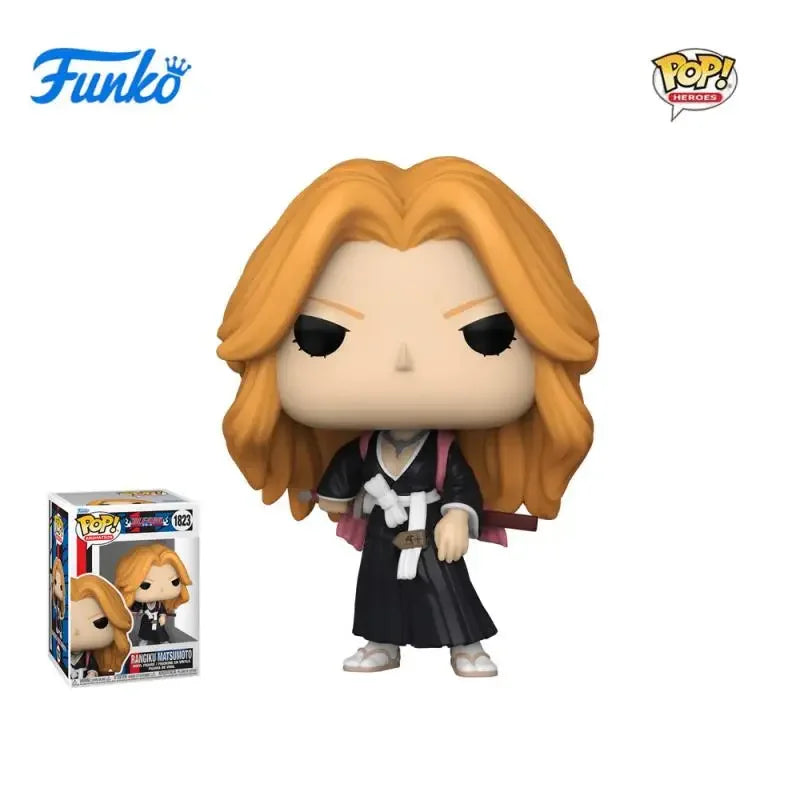 New FUNKO POP Original Anime Cartoon Death God Ichigo Kurosaki Matsumoto Rangiku Toy Figures Collection Model Toys birthday Gift