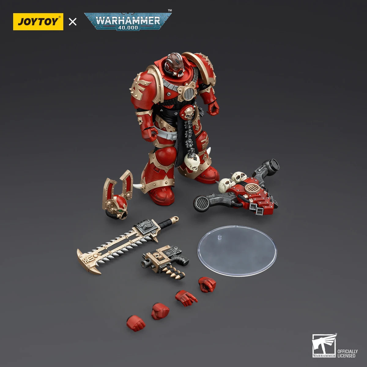 JOYTOY Warhammer 40k World Eaters Khorne Berzerker 6 Action Figures Original Collection Doll Decoration Gift Garage Model