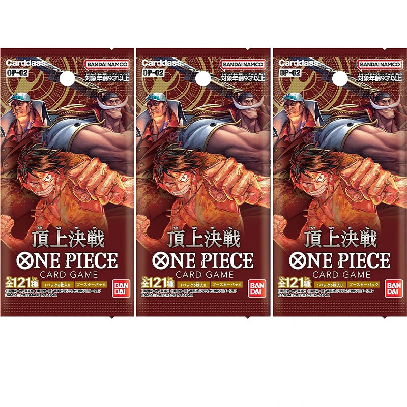 New ONE PIECE Card Game, OP01~OP10 TCG Game Booster Pack Collectible Card, by Bandai Original Genuine Japanese Edition, Ship Now