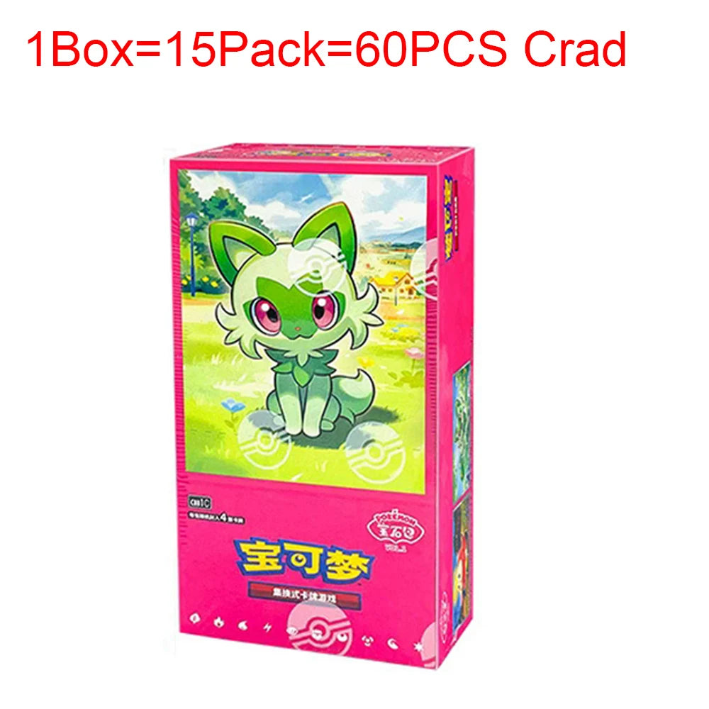 Original Genuine Pokemon Trading PTCG Cards Chinese 9.0 Zhu&Purple Collected 151 Trip Pikachu Thin Special Bag Gem Box Kid Gift