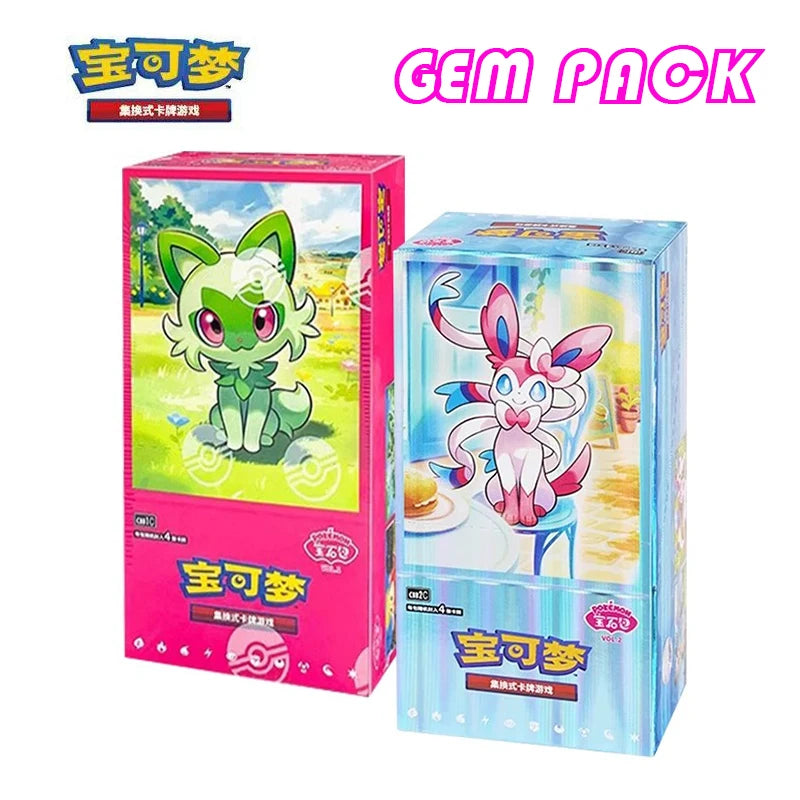 Original Pokemon Game Pack Cards Vol.2 Scarlet and Violet Trading PTCG Bag Gem Box Deck Ibrahimovic Sprigatito Pikachu Card Gift