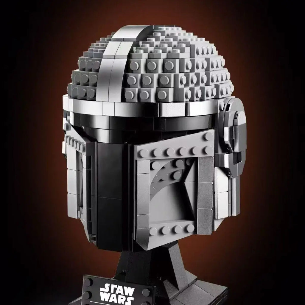 Star Plan MOC Mandalorians Helmet SpaceShip Battle Model Building Block Architecture Education Assembly Model Toy for Kids Gifts