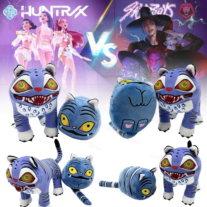 NEW Anime Kpop Demon Hunters Plush Cute K-POP Tiger Plushies Soft Stuffed Desk Decoration Doll Toy Fans Gift Party Favors
