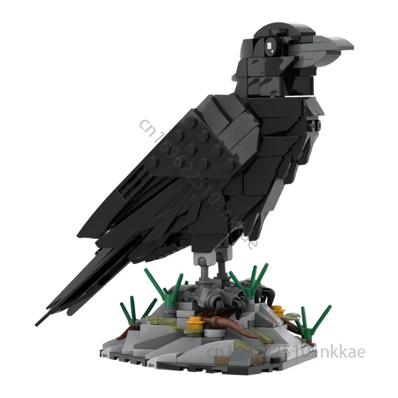 NEW MOC Clever Raven Building blocks Model Intelligent Birds DIY Assembly Bricks Children Toy Festival Birthday Christmas Gifts