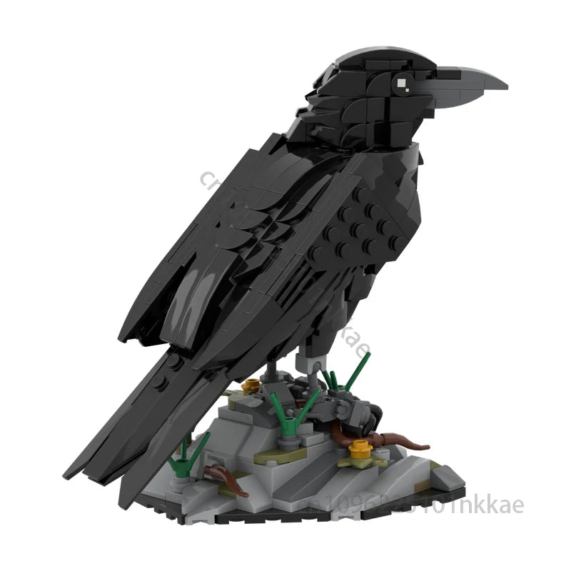 NEW MOC Clever Raven Building blocks Model Intelligent Birds DIY Assembly Bricks Children Toy Festival Birthday Christmas Gifts
