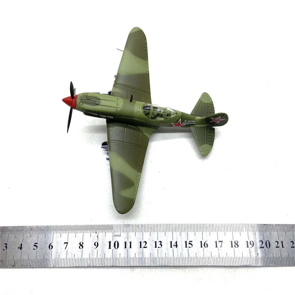 Military WW2 MiG-3 Fighter 1:72 Scale Model With Stand Soviet Alloy Plane Collection Gift For Man