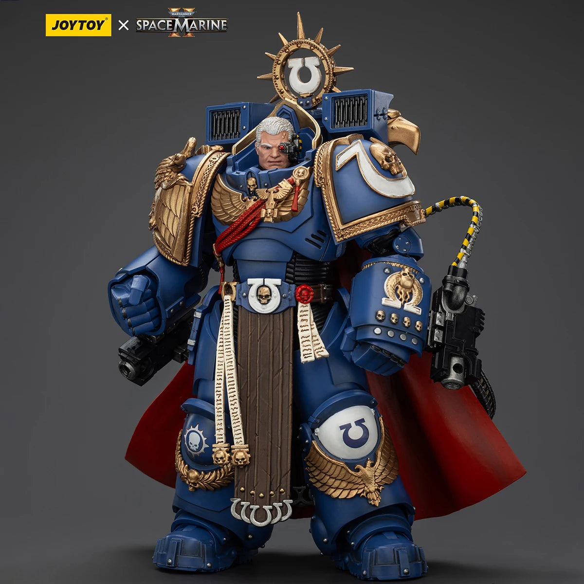 HiPlay JOYTOY Warhammer 40k Ultramarines Marneus Calgar Chapter Master with MKX Gravis Armour Action Figure