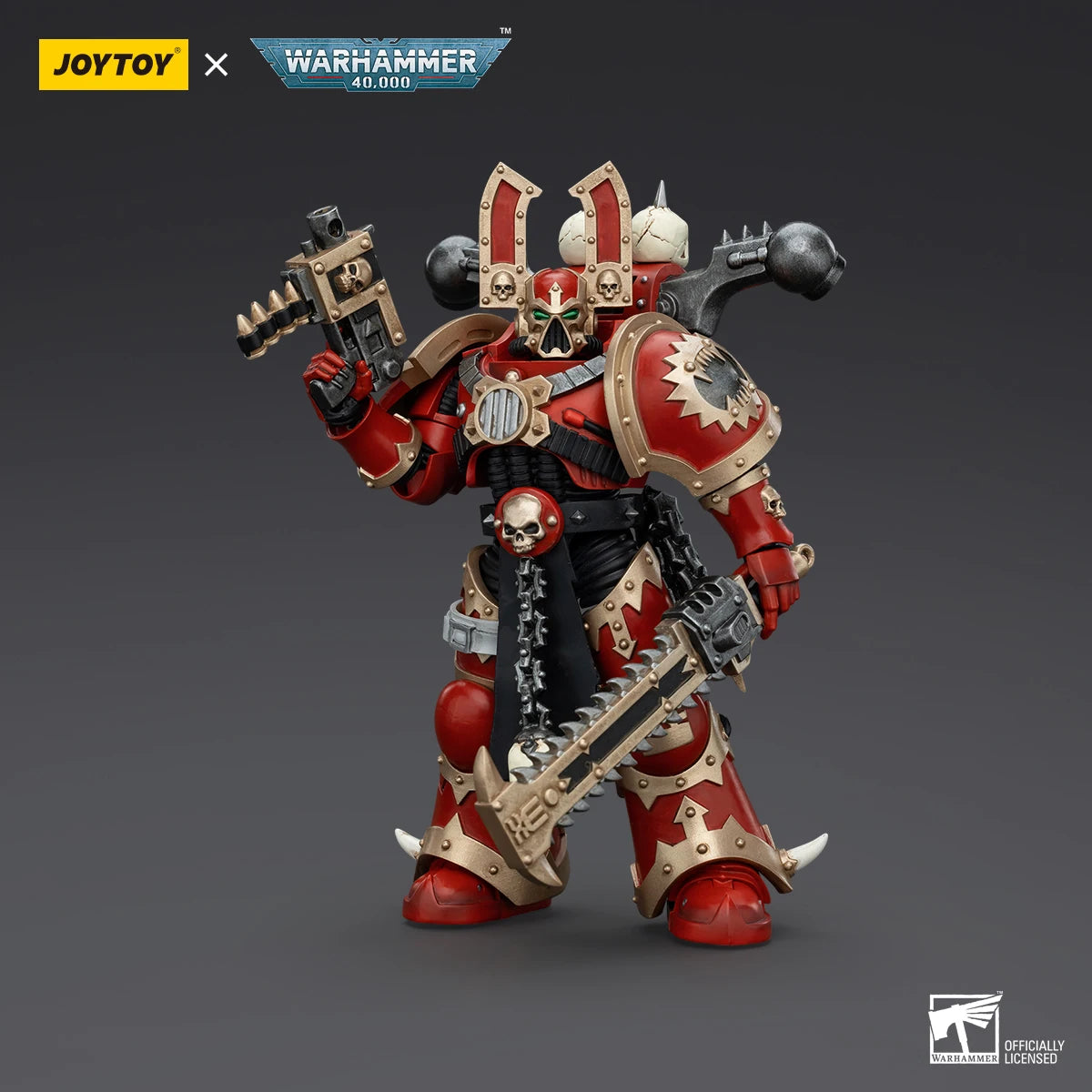 JOYTOY Warhammer 40k World Eaters Khorne Berzerker 6 Action Figures Original Collection Doll Decoration Gift Garage Model