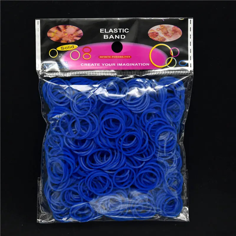 New Loom Rubber Bands Bracelet for Kids or Hair Rainbow Rubber Loom Bands Make Woven Bracelet DIY Craft Toys Christmas Gift