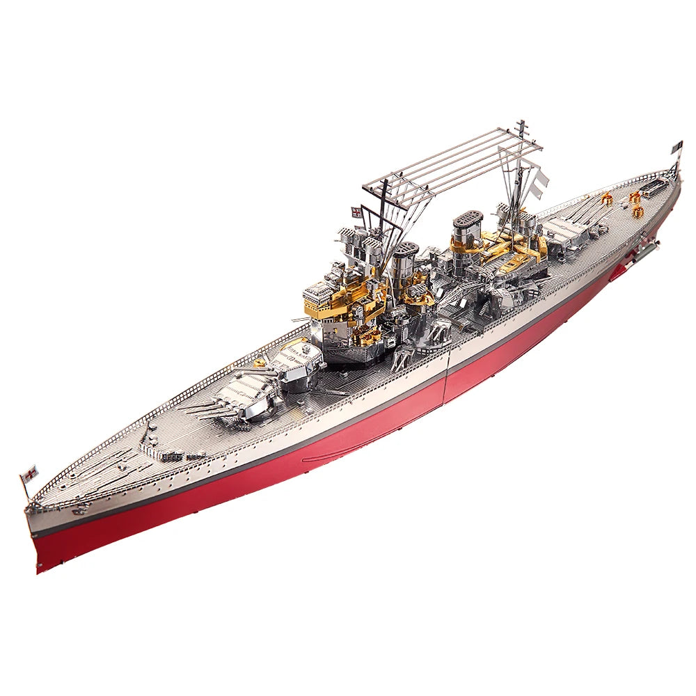 Piececool 3D Puzzles Yamato Nagato Class Battleship Model Building Kit DIY Boat Toys for Adult Brain Teaser Birthday Gifts