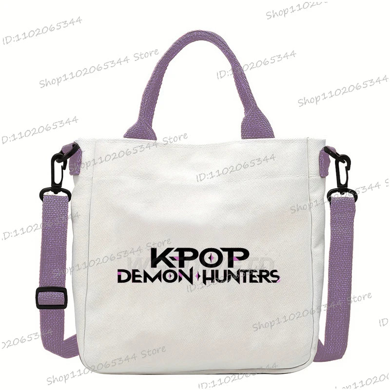 KPop Demon Hunters Anime Women's Crossbody Bag Aesthetics KPop Demon Hunters 2025 Shoulder Bags Korean Fashion  Messenger Bag