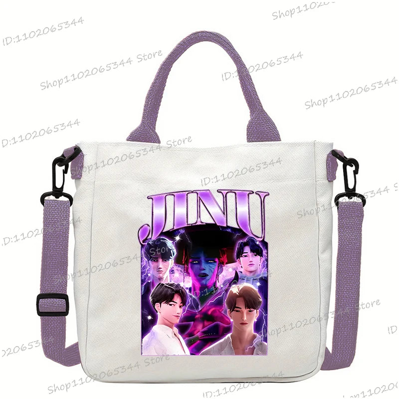 KPop Demon Hunters Anime Women's Crossbody Bag Aesthetics KPop Demon Hunters 2025 Shoulder Bags Korean Fashion  Messenger Bag