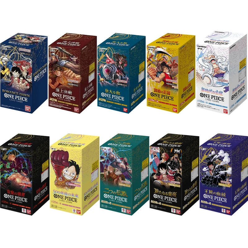 New ONE PIECE Card Game, OP01~OP10 TCG Game Booster Pack Collectible Card, by Bandai Original Genuine Japanese Edition, Ship Now