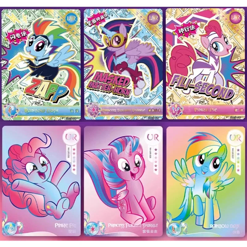 My Little Pony Trading Card Game My Little Pony Cards Box Friendship Forever Flash Card Children's Christmas Collection Gift ﻿