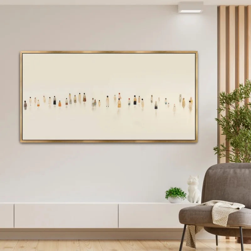 Minimalist Color Abstract Humans Poster Vintage Figures Simple Oil Canvas Painting Wall Art for Gallery Living Room Home Decor