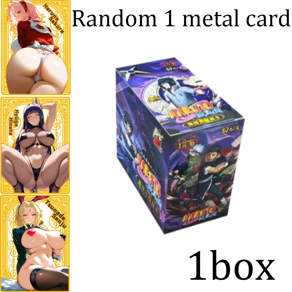 Naruto Card Animation Theme Game Collection Card Uzumaki Naruto Uchiha Sasuke Cartoon Peripheral Toy Gift