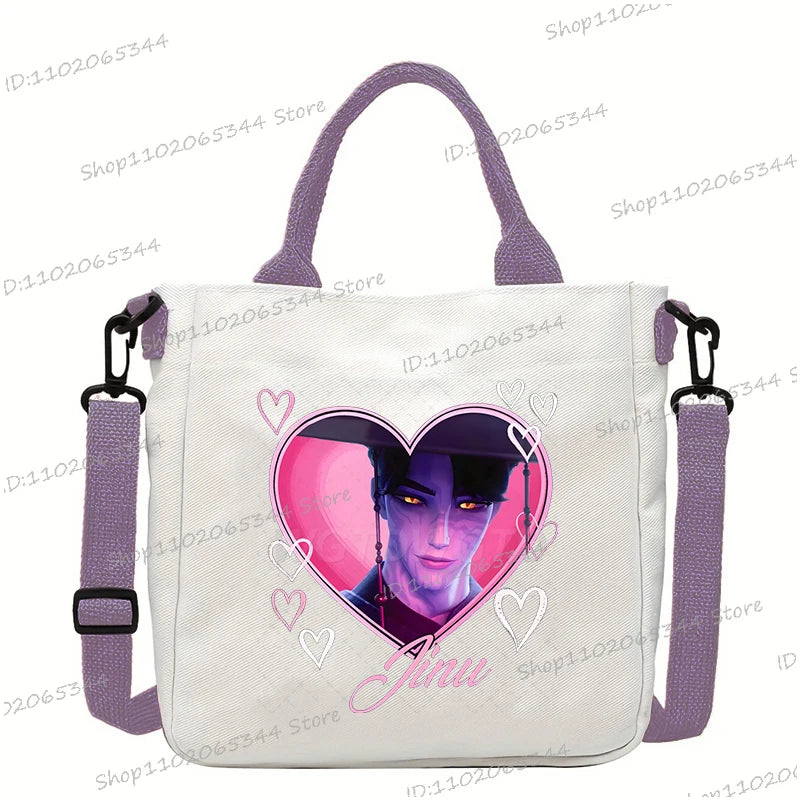 KPop Demon Hunters Anime Women's Crossbody Bag Aesthetics KPop Demon Hunters 2025 Shoulder Bags Korean Fashion  Messenger Bag