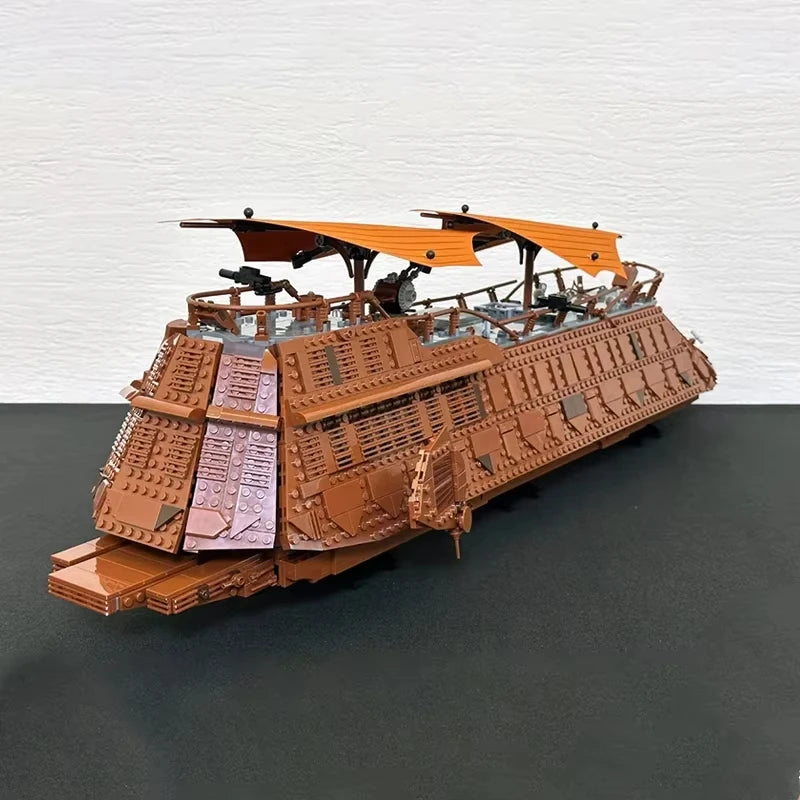 3942 pcs large cruise ship series Jabba yacht sailing puzzle assembling building blocks toy model  Children's Christmas gifts
