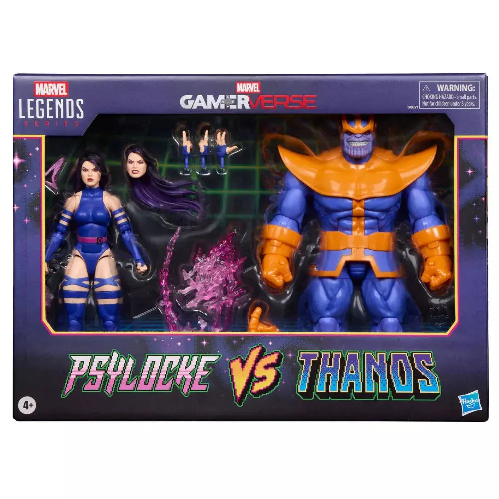 Official Marvel Legends Series Gamerverse Psylocke Vs. Thanos 2-Pack 15cm Comic Action Figure Anime Model Toys Gifts