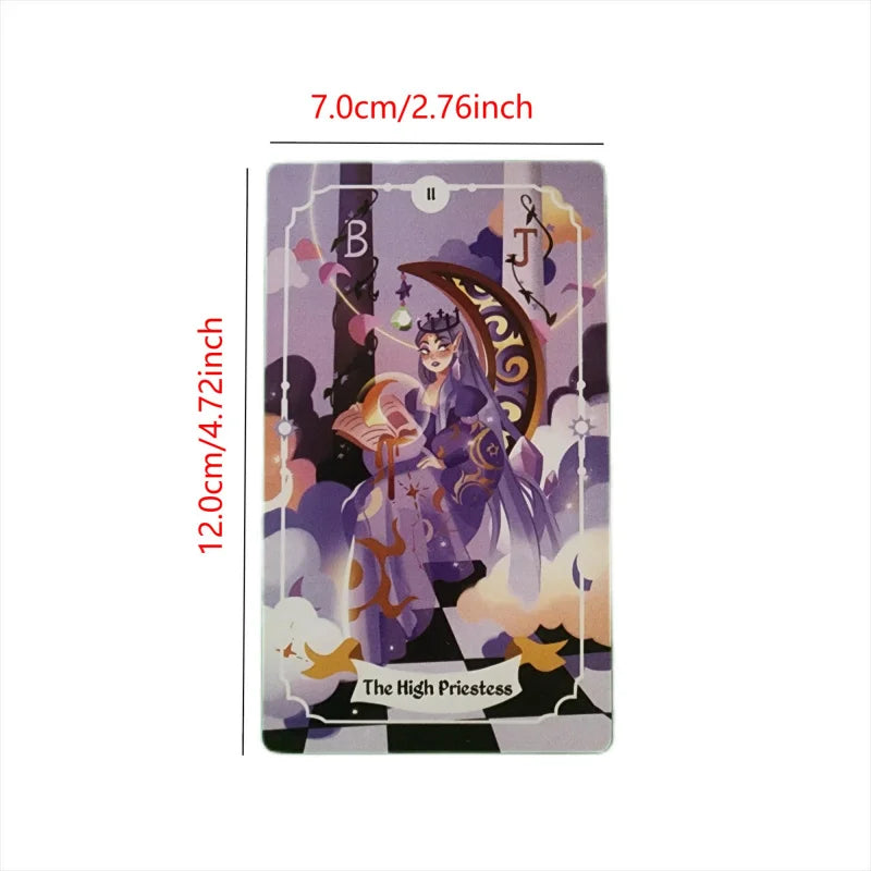 Wizard Magic Tarot，Large Size Card，12×7Series，Family Gathering Entertainment，Desktop Game，Board Game，Fortune Telling，Tarot Card