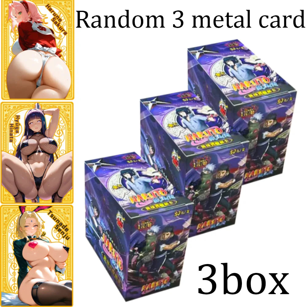 Naruto Card Animation Theme Game Collection Card Uzumaki Naruto Uchiha Sasuke Cartoon Peripheral Toy Gift