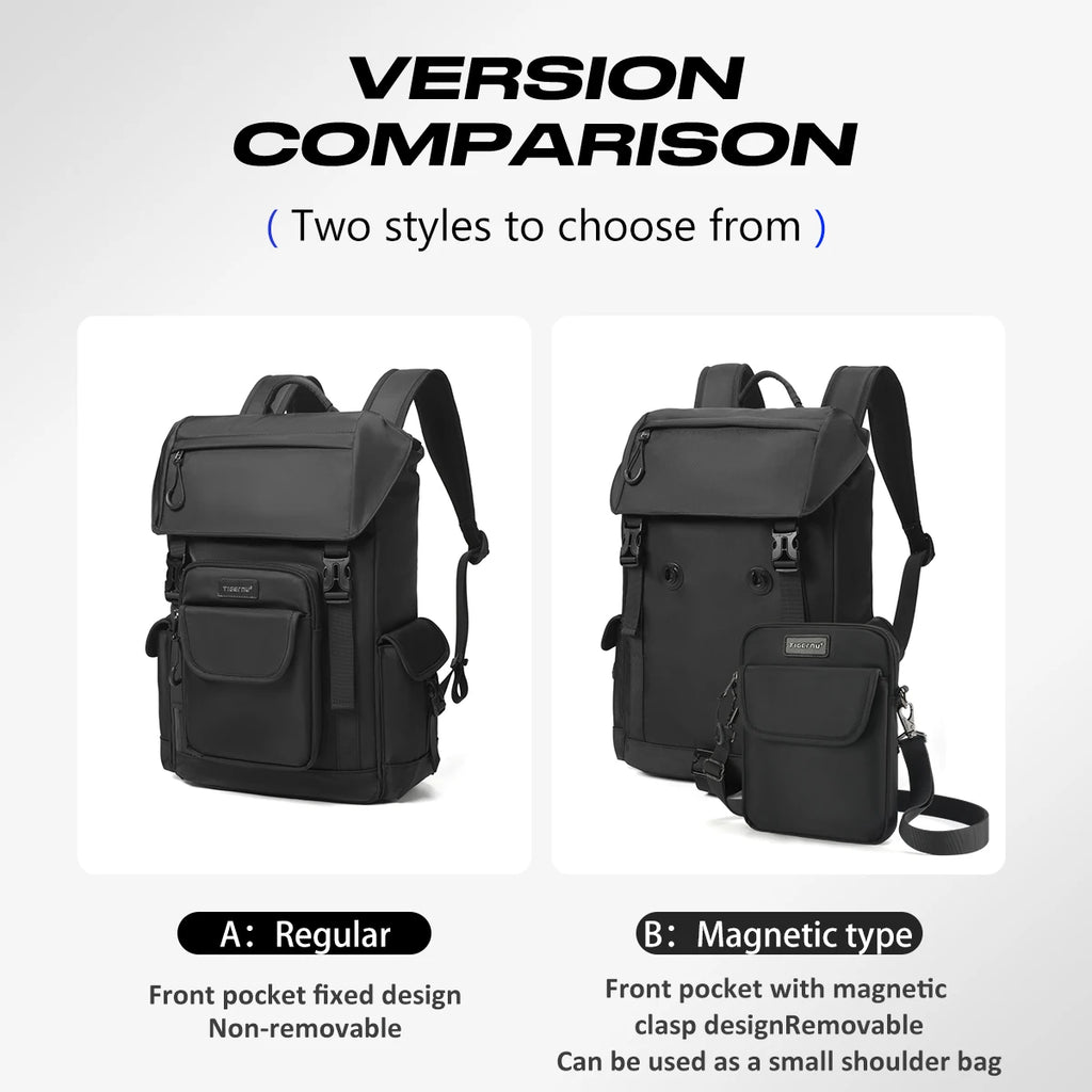 Tigernu New Multifunctional Backpack Bags Fashion School college Bags For 14inch Laptop With Removable Small Shoulder Bags