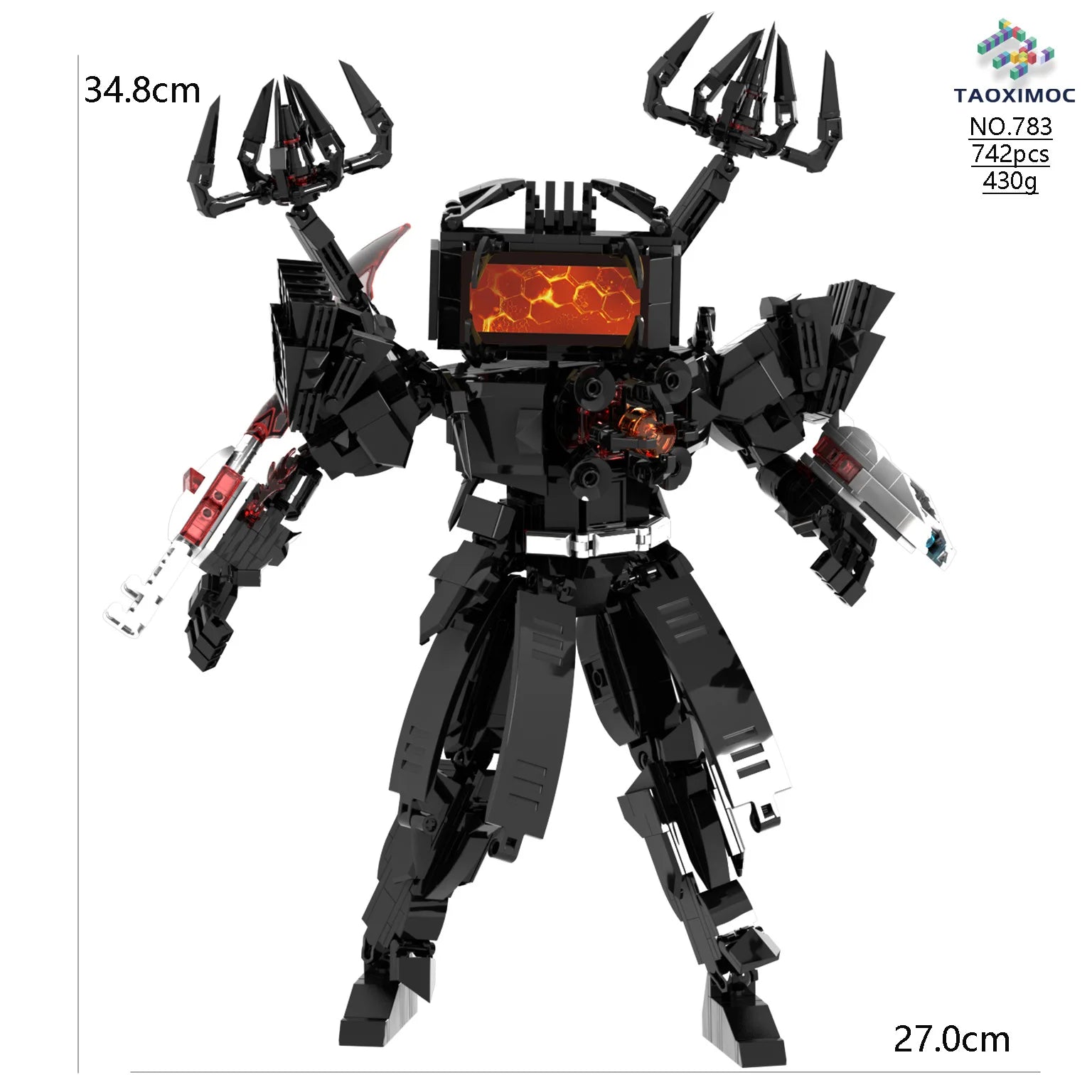 Skibidi Toilet Building Block Horror Game Speakerman Bosses Camara Titan TV Man Cartoon Doll Model Kids Halloween Birthday Gift