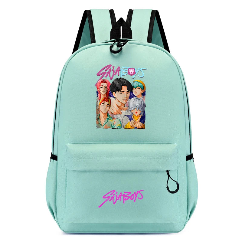 2025 New Fashion KPop Demon Hunters Backpack Back To School Boys Girls Cartoon Anime Canvas Backpacks Children's Small Schoolbag