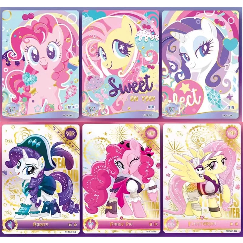 My Little Pony Trading Card Game My Little Pony Cards Box Friendship Forever Flash Card Children's Christmas Collection Gift ﻿